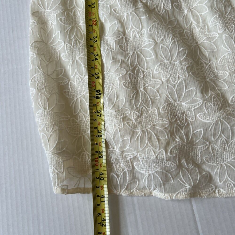 Madewell Size XS Floral Embroidered Pleat Wrap Midi Dress NWT💖 - Picture 8 of 14